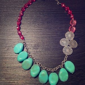 Hot pink and green Necklace